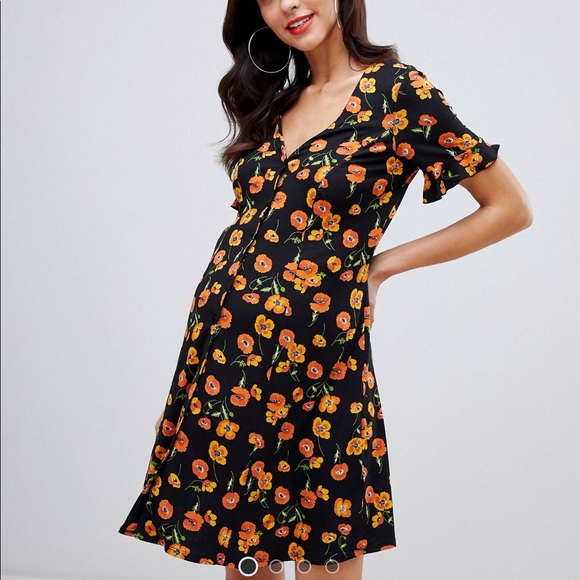 asos maternity tea dress